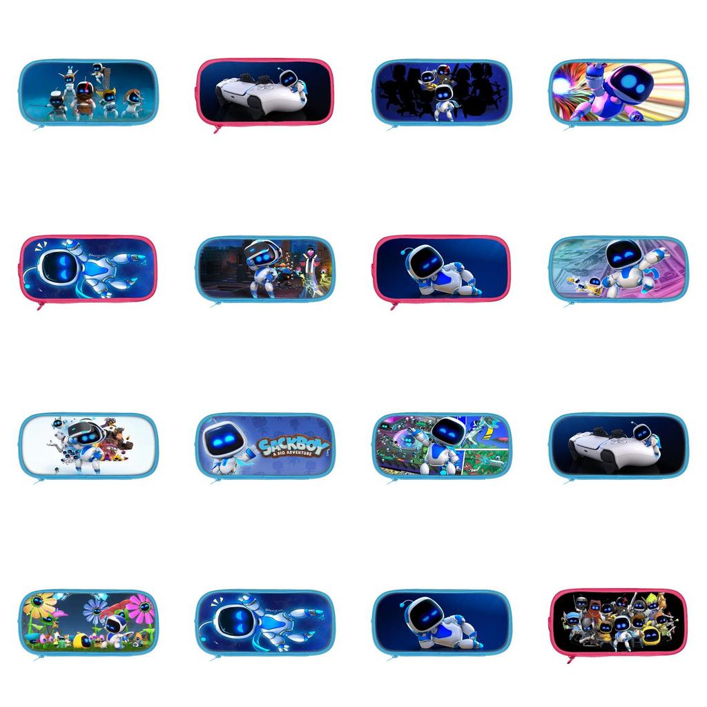 Astro Bot Themed Space Robot Double Layer Pen Pouch For Students And Young Creatives
