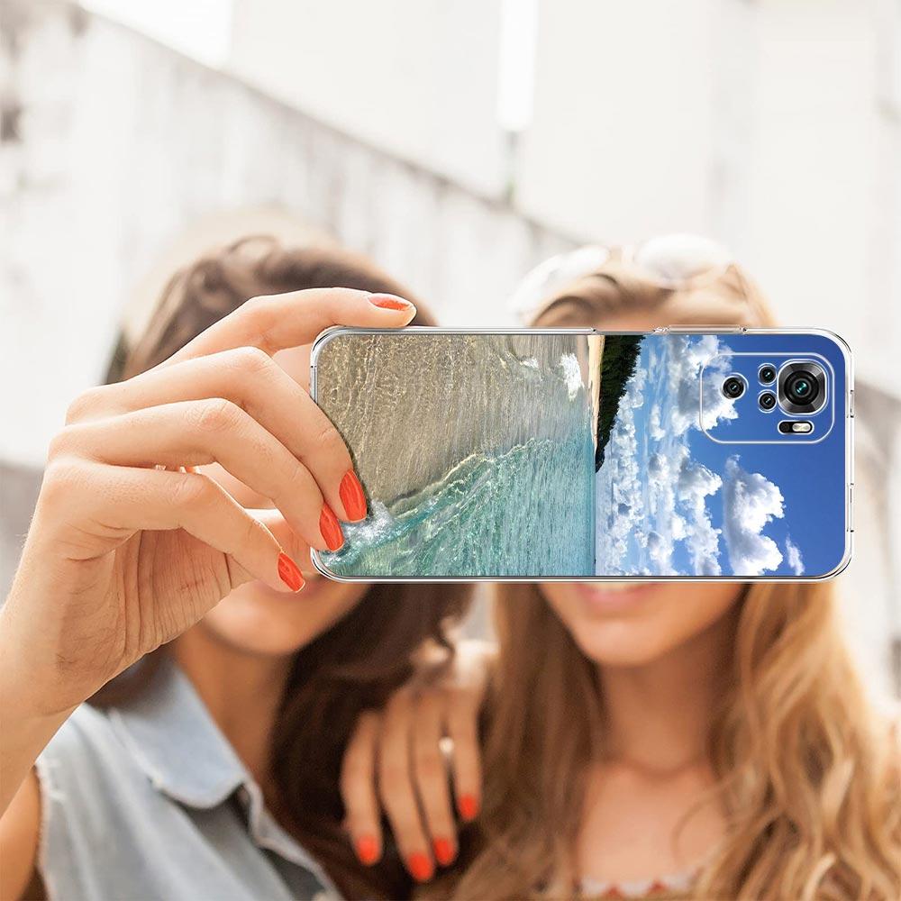 Sea blue Sky beach Clear Phone Case For Xiaomi Redmi Note 12 5G 9S 9 8 10 11 Pro+ 9T 8T 10C 9C 9A 7 Pro Soft Silicone Back Cover
