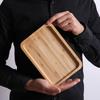 Rectangular Bamboo & Wood Serving Tray