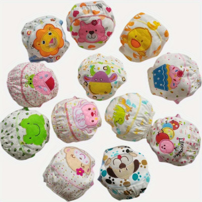 Baby Diaper Diaper Pants Three Layers of Learning Pants Diaper Pocket Embroidery Pull-up Cloth Diaper