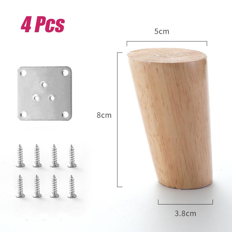 

1 шт. Высота 10-30 см. Ножки для мебели из цельного дерева, наклонные конусные ножки для дивана, кровати, шкафа, стола и стула, наклонные ножки
