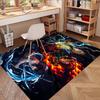 Demon Slayer Print Rug, Washable Floor Carpet, For Entryway Dorm Laundry Room Office Study, Home Decor Birthday Christmas Gift