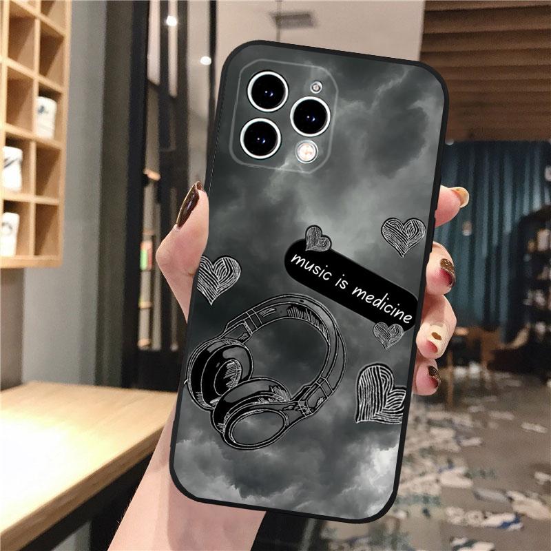 Love Music Phone Case For iphone 17 Pro Max 17 Pro Air 16 15 14 13 Pro Max 15 16 Pro 15Plus