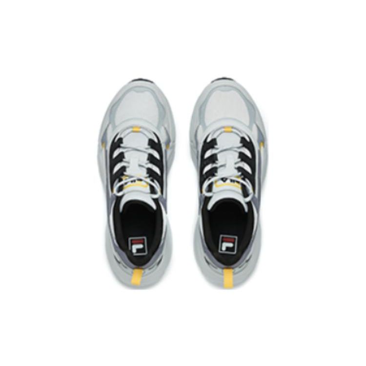 Fila Cube Fabric Synthetic Leather Comfortable Sports Low-Top Lifestyle Shoes Men Sneaker Moon-Rock-Gray F12M216130FLB