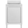 Vidaxl Tavolo Gastronomico con Lavello, 60x60x96 cm, Acciaio Inossidabile