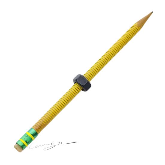 1/2/3/5/10Pcs Nut Decompression Pen Stress Relief Threaded Wooden Pencil Students School Work Anxiety Relief Silent Calming Rotating Nut Fidget Pencil