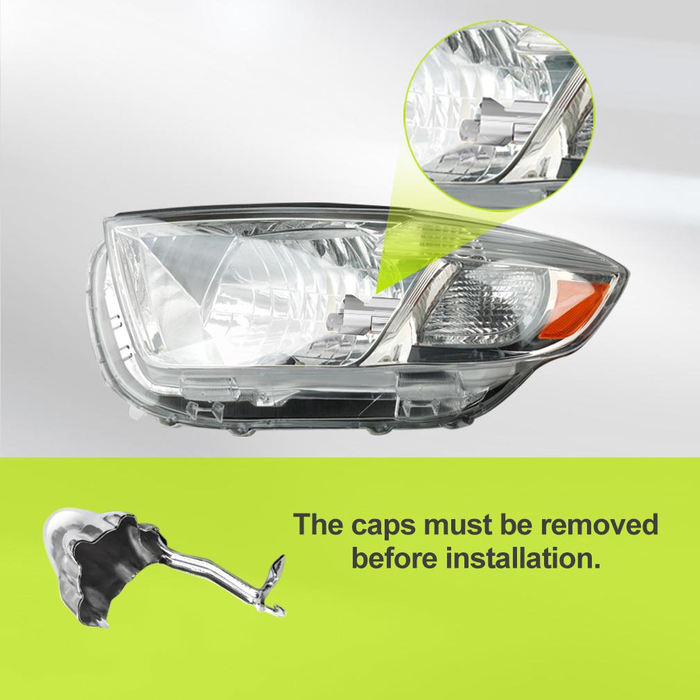 2 szt. Żarówki LED H4 z podwójną soczewką Mini Projektor LED 9003 HB2 Reflektor Samochodowy i Motocyklowy Światło Drogowe/Mijania LHD 90000LM 100W 6500K Białe Plug& Play