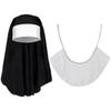 1/3Pcs Victorian Halloween Gothic Costume Nun Collar Gothic Hat White Collar  Costume Party