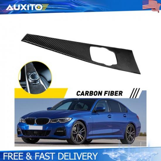 Carbon Fiber Multimedia Panel Interior Cover Trim For BMW 3 Series F30 F34 F33