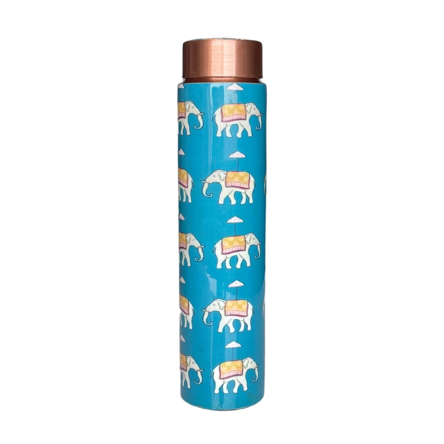 

Бутылка для воды из чистой меди (650 мл) | Герметичная | Бутылка для воды из чистой меди | Бутылки Тамба | Подлинная медная бутылка (Принт слона)