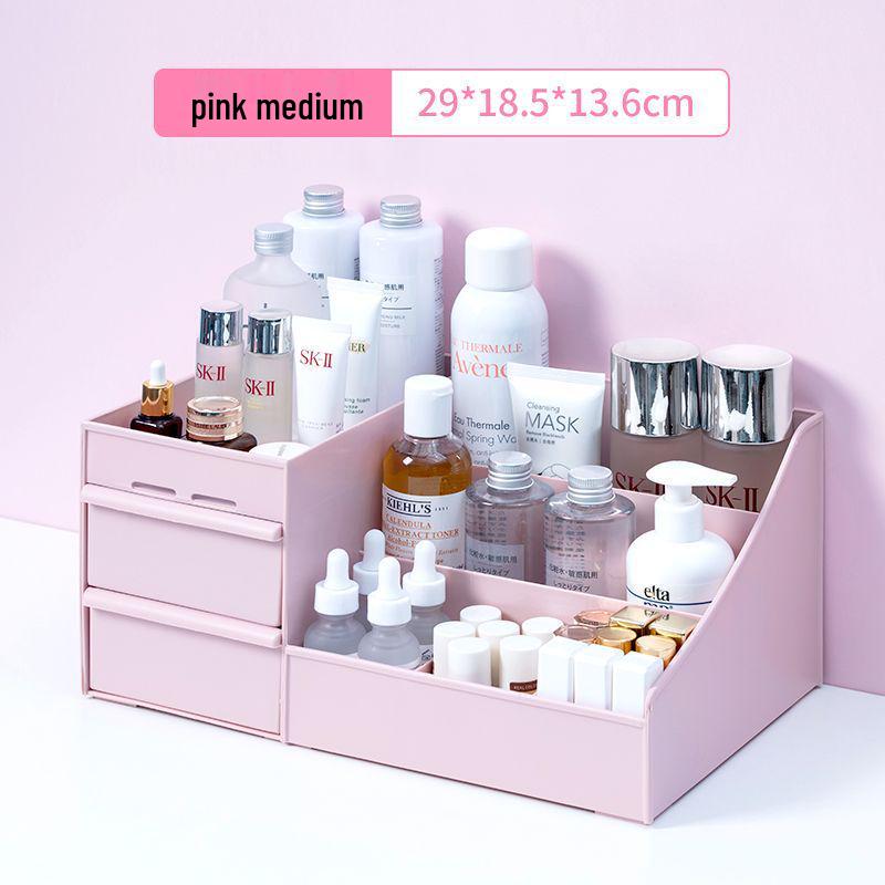 Drawer-Style Makeup & Skincare Organizer with Multi-Grid Compartments