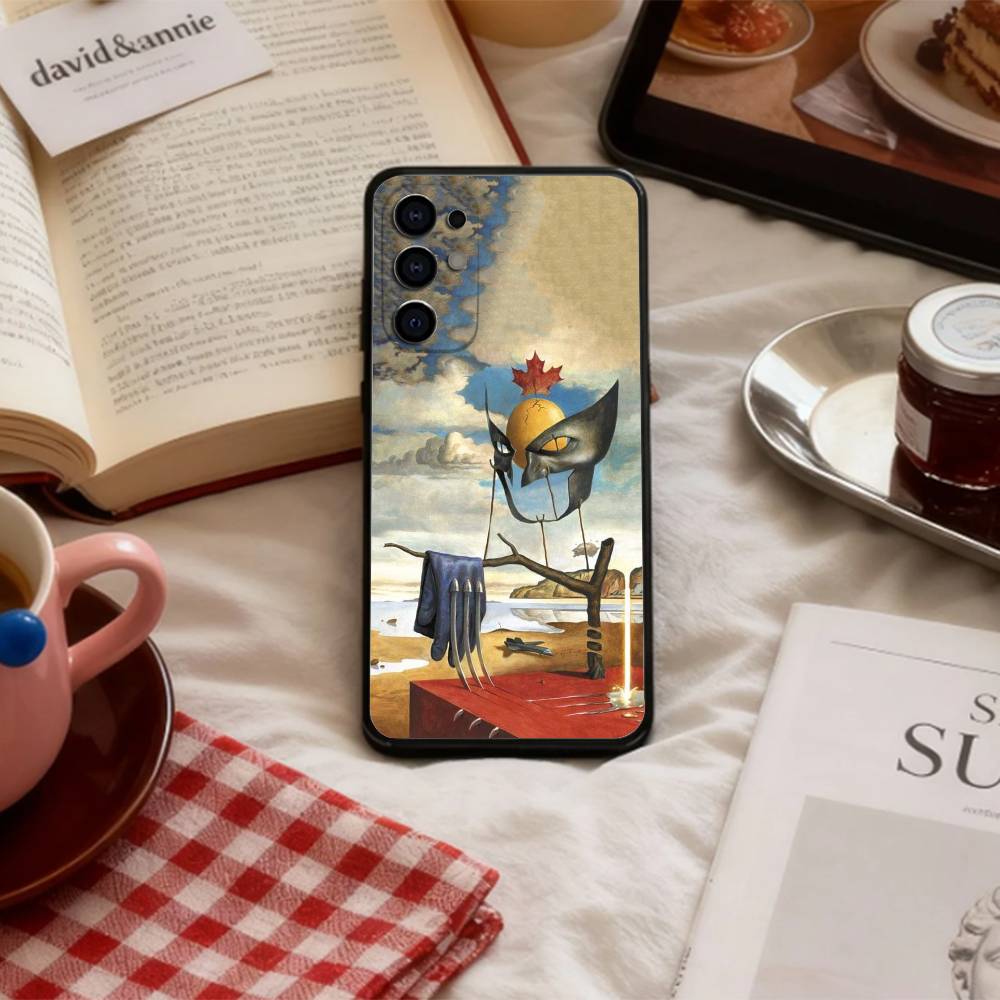 S-Salvador D-Dali SD P-Painting Phone Case For Samsung S 25,24,23,22,30,21,10,9,Ultra,Plus,Lite,FE,4,5 G Soft Black Case