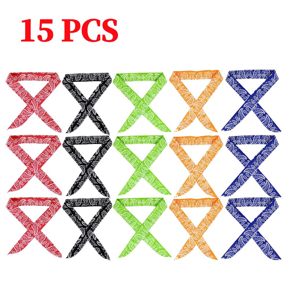 5-25Pcs Cool Scarf Neck Wrap Summer Sports Headband Chill Ice Sports Towel Wristband for Camping Running Golf Gym Beach Travel