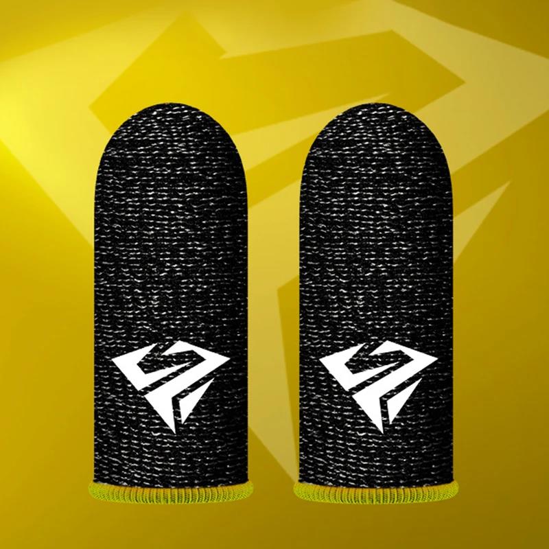 2x Mobile Game Fingertip Gloves Gamer Sweatproof Anti-slip Touch Screen Finger Sleeve Breathable Gaming Finger Cover Sweat-proof 5