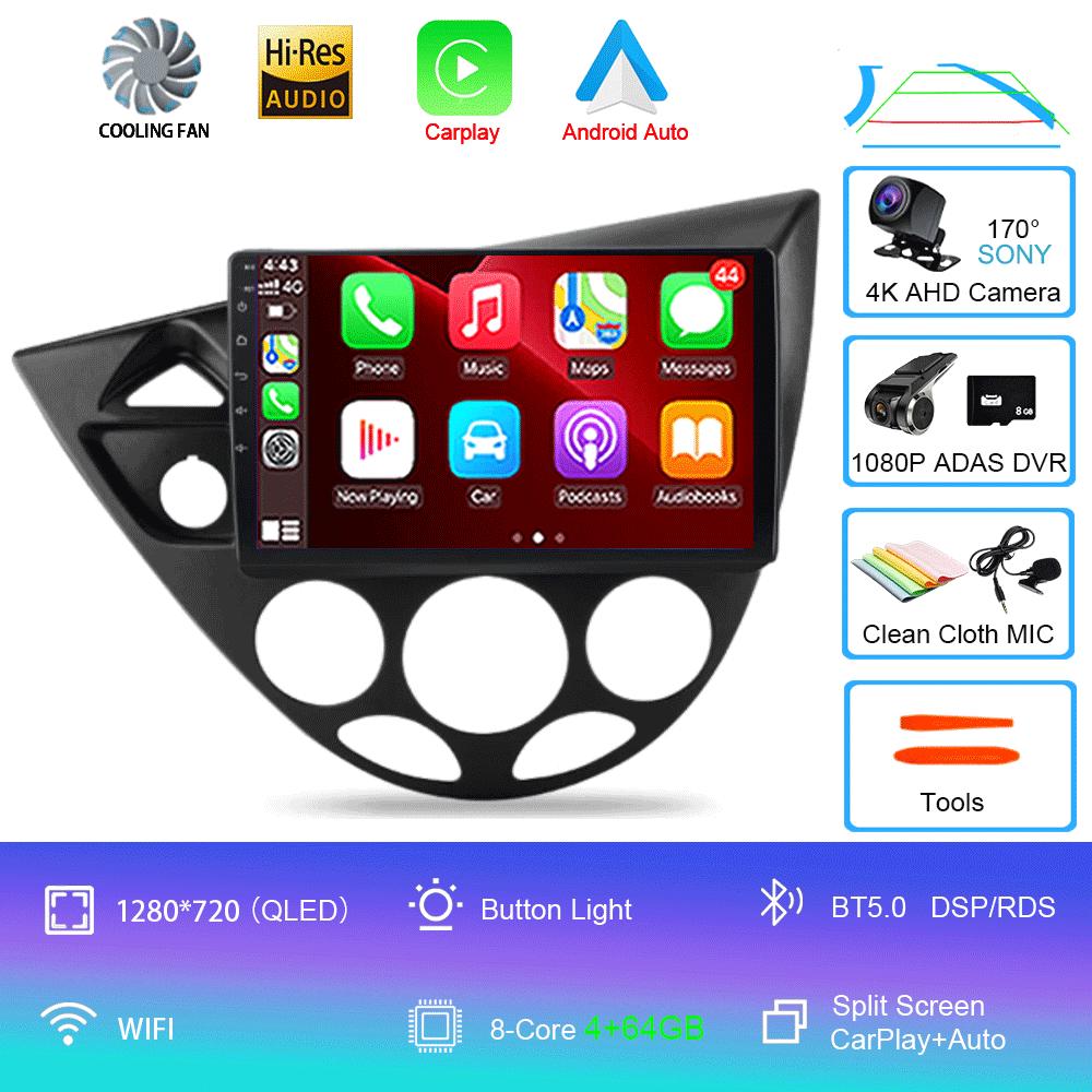 9“ Android 13 For Ford Fiesta 1995-2001 Focus MK1 1998-2004 7 Inch Multimedia Car Radio Stereo Carplay Autoradio Head Unit Auto