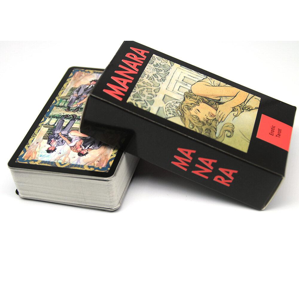 Manara Tarot Card | Big Size 12*7 Cm | Fortune Telling Game for Adults | Divination Cards | with Paper Guide Book English Version