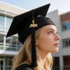High School Graduation Cap Matte Graduation Cap with 2026 Tassel Adjustable Elastic Unisex Graduation Hat Adult for College