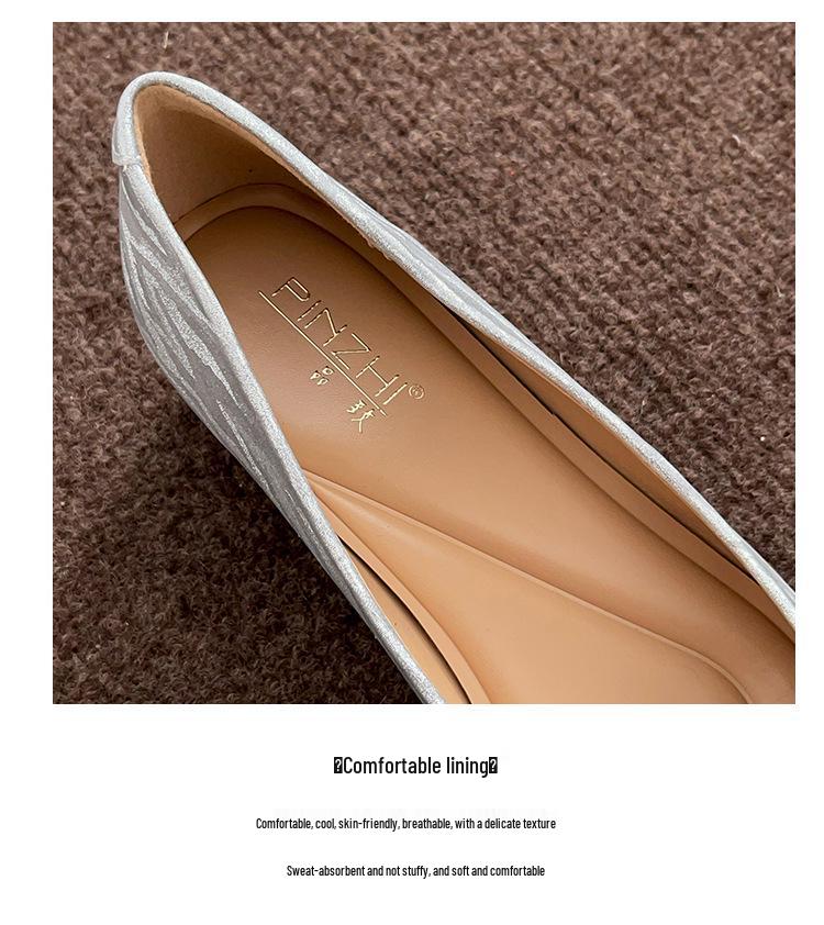 Champagne Rhinestone Floral Wedding Shoes - Women's Autumn Collection with Inner Height Increase