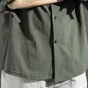 Men's Solid Color Sun Protection Jacket with Short Sleeve Shirt