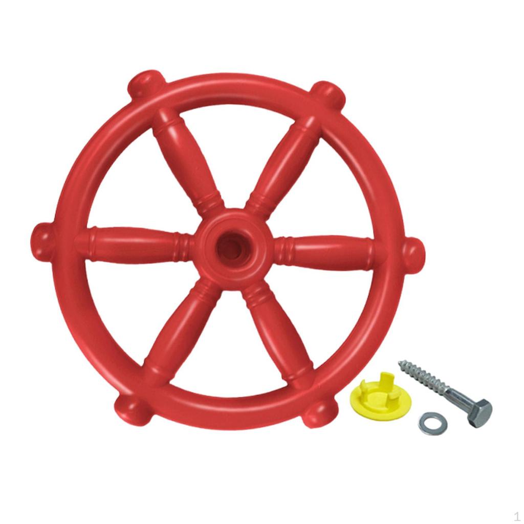 Pirate Ship Wheel Toy Gym Steering Playground Accessories for Tree House Play Outdoor