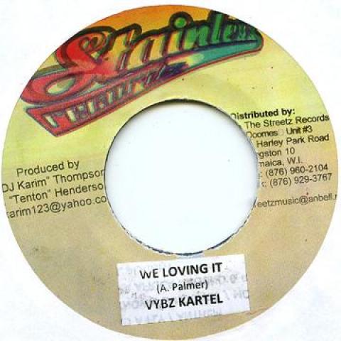 

7inch Record VYBZ KARTEL - We Loving It Stainless 2010 Jamaica Reggae, Ska & Dub