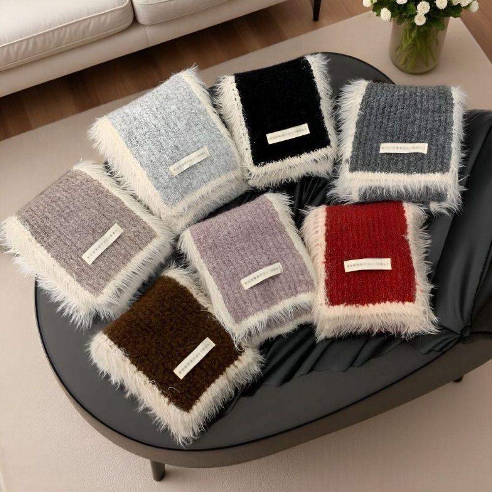Thick Plush Long Scarf Soft Luxury Wraps Shawl Vintage Ladies Neck Warmer Scarves  Outdoor Warm