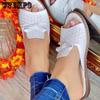 WTEMPO Slippers Women Casual Flat Heel Shoes Summer Woman Slingback Sandals Ladies Flip Flops Daily Walking Woman Slides