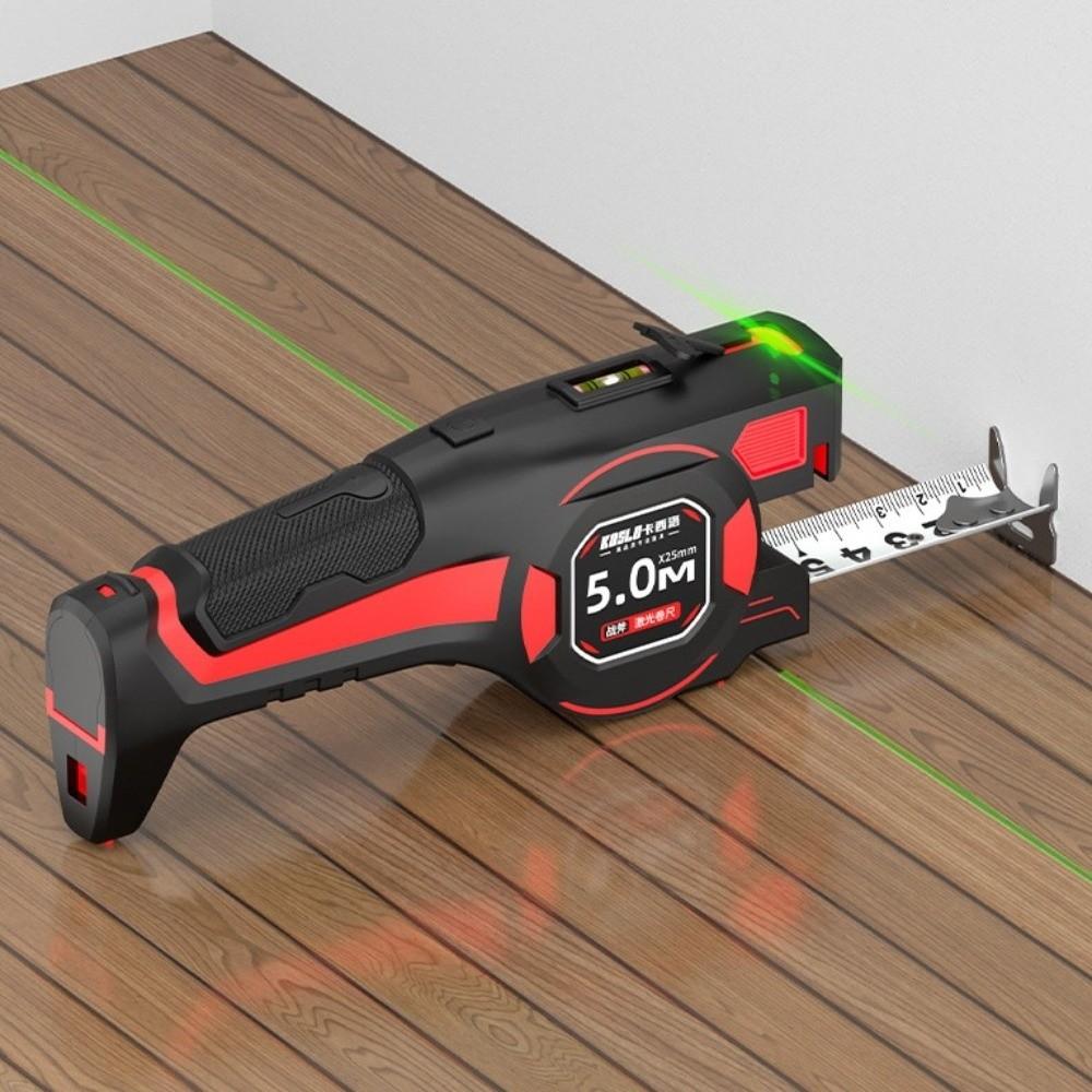Rechargeable Laser Tape Measure 3-in-1 Laser Rangefinder Measuring Tool Laser Level Construction