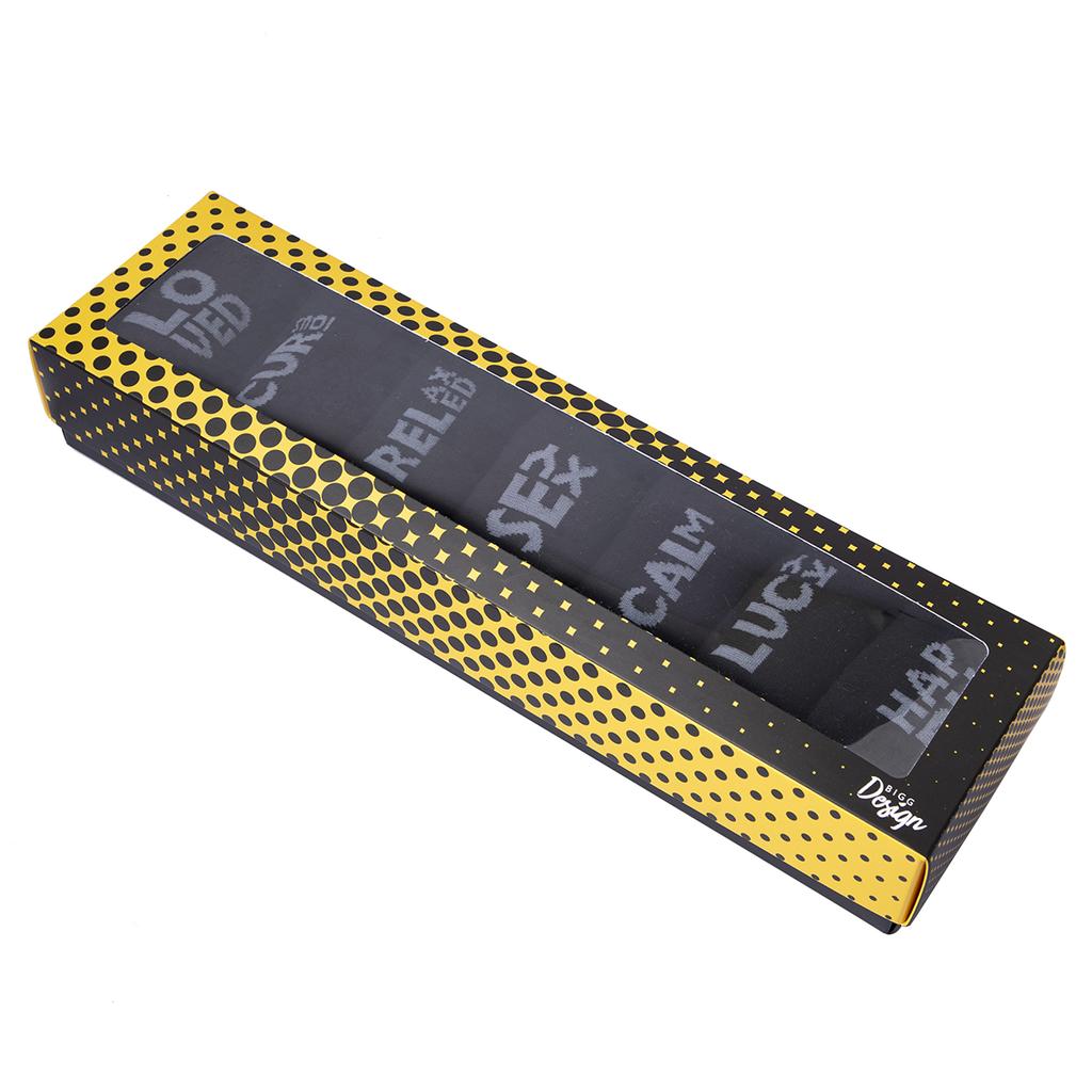 Biggdesign Set șosete pentru bărbați Moods Up 7 buc