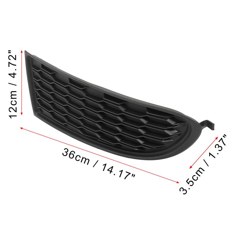 1 Pair Matte Black Car Front Bumper Fog Lamp Light Grilles for Dodge Journey 2014 2015 2016 2017 -2020 68079853AB