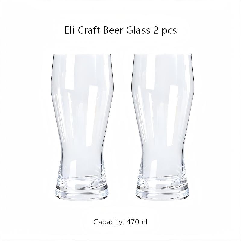 HeY LiLac 500ml Eli Belgian-Inspired Retro Creative Craft Beer Glass | Unique Wavy Cup for Home Bar & Craft Beer Tasting