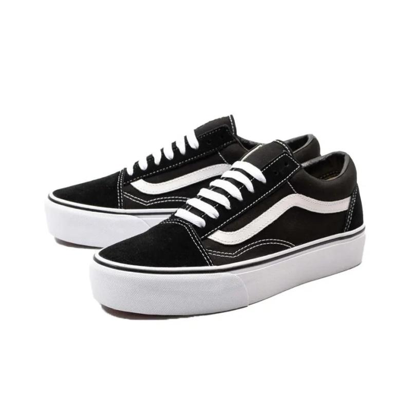 Vans Pantofi Casual Old School Confortabili la Modă Versatili cu Absorbție a Șocurilor Durabili cu Top Jos Adidași Copii Negru VNOA3B3UY28
