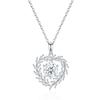 Romantic Three Stone Pear Round Heart Cut Moissanite S925 Silver VVS GRA Certified Daily&party Wear Dainty Drop Pendant Necklace