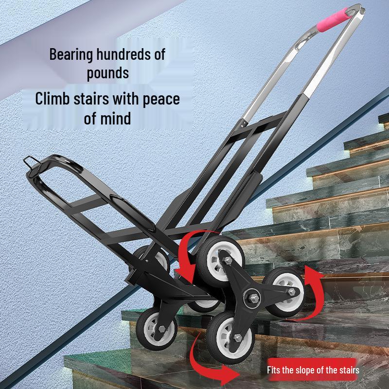 Stair-Climbing Foldable Hand Truck for Heavy Loads