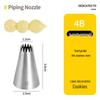Korean Style Baking Tool Set: 304 Piping Tips for Medium Cakes, Puffs, Cookies & Biscuits