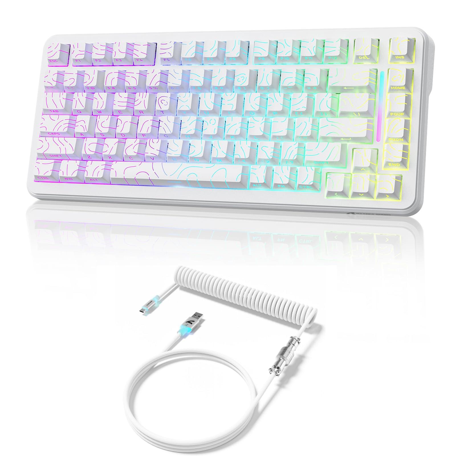 

ATTACK SHARK X82PRO HE Wireless Gaming 8000Hz Polling Low Rapid Fastest Response for a Competitive Magnetic Hall Effect Adjustable QWERTY RGB C01ULTRA білий