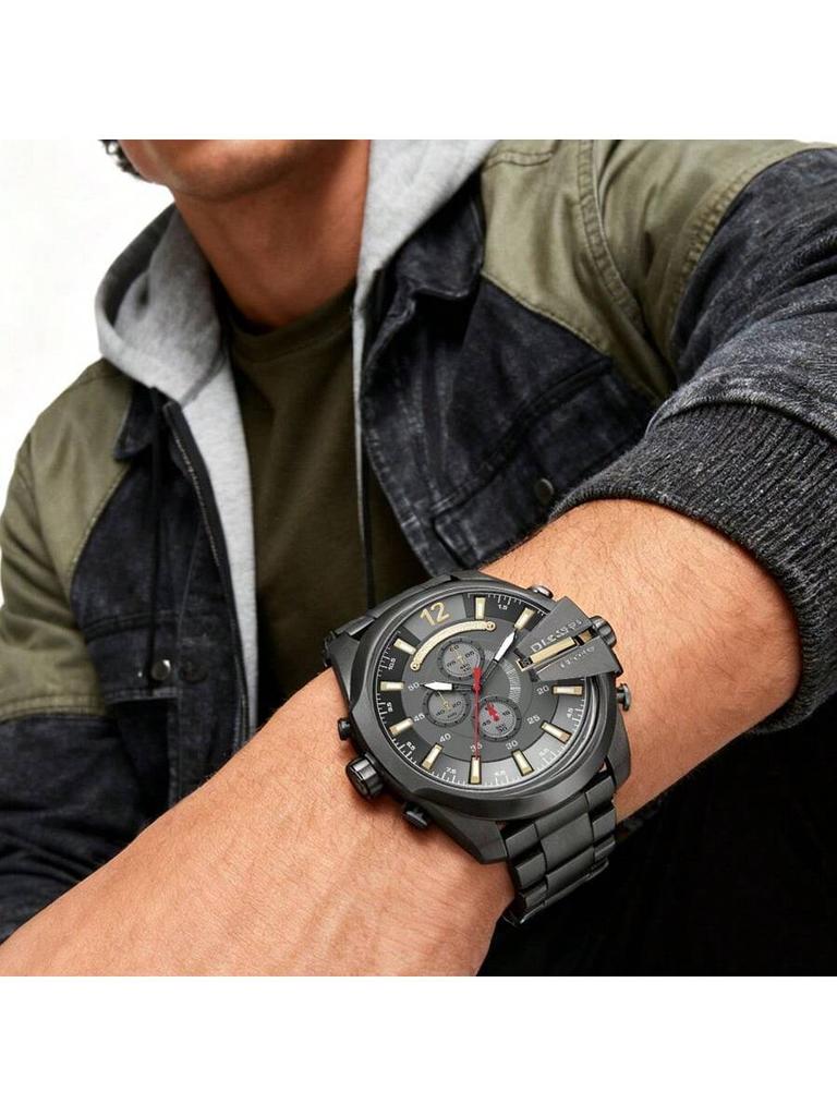 Diesel Men's Quartz Chronograph Watch, 51mm Dial, Stainless Steel Bracelet, Suitable for Formal Occasions DZ4421