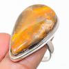 Bumblebee Jasper Gemstone Handmade 925 Sterling Silver Jewelry Ring Size 7 SU-7384