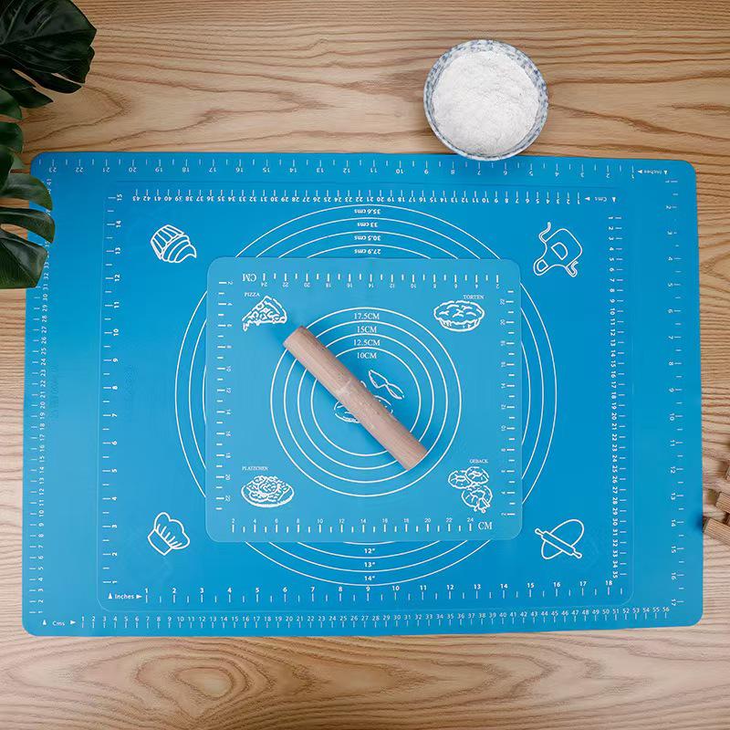 Food-Grade Silicone Kneading Mat - High-Temp Resistant with Scale for Kitchen Use
