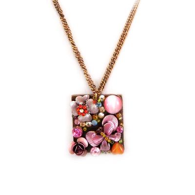 [A4667] - Designer Necklace 'Hermione' Pink