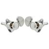 Musiclily Pro R18K L3R3 Locking Gear for Chrome Tuners, 181 Ratio, Half-Moon Buttons, Acoustic/Electric Guitars,
