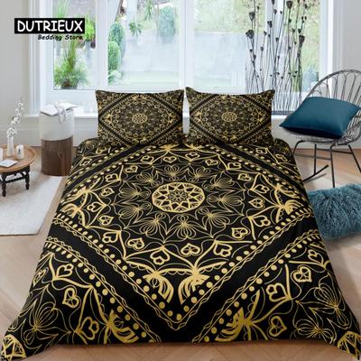 Home Living Luxury 3D Mandala Bedding Set Girl Duvet Cover Set Pillowcase Kids Bedding Set Queen and King EU/US/AU/UK Size
