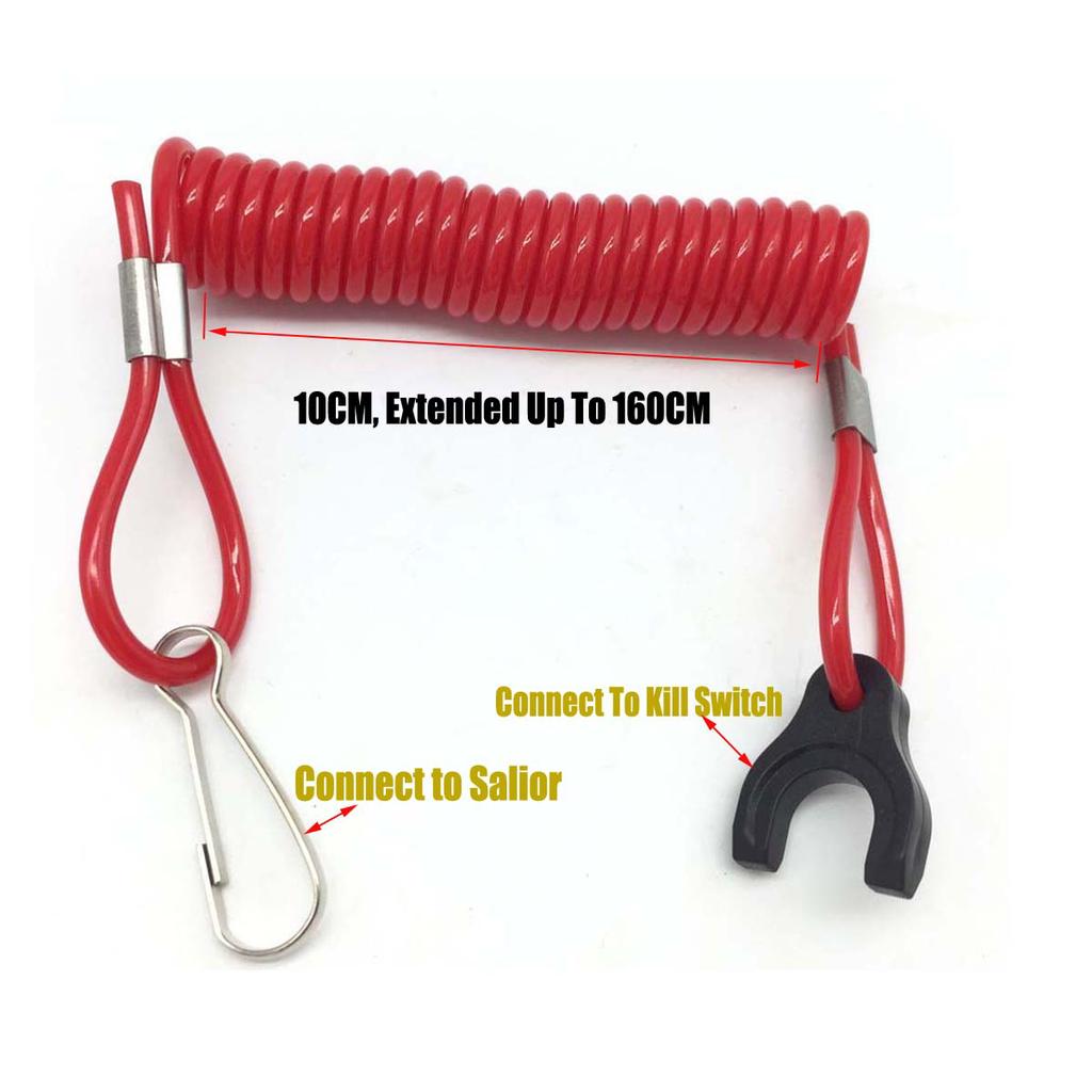 Safety Tether Kill Switch Usa Standard Red Motorboat Switches Marine