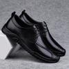 Fashion Comfortable Men's Casual Shoes Slip-Resistant Lace-Up Breathable Flats Lightweight Walking Shoes for Men Fashionable Footwear