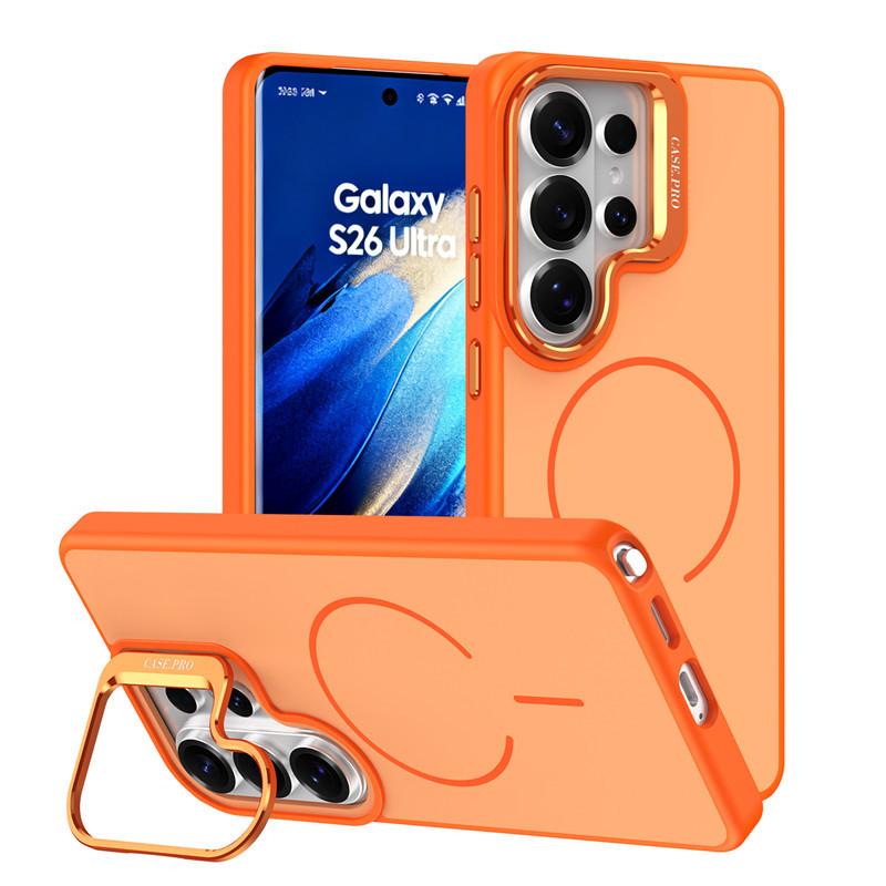 NEW Matte Magnetic Phone Case Camera Bracket Shockproof Protective Cover For Samsung Galaxy S26 Ultra S25 S24 S23 Plus FE 5G