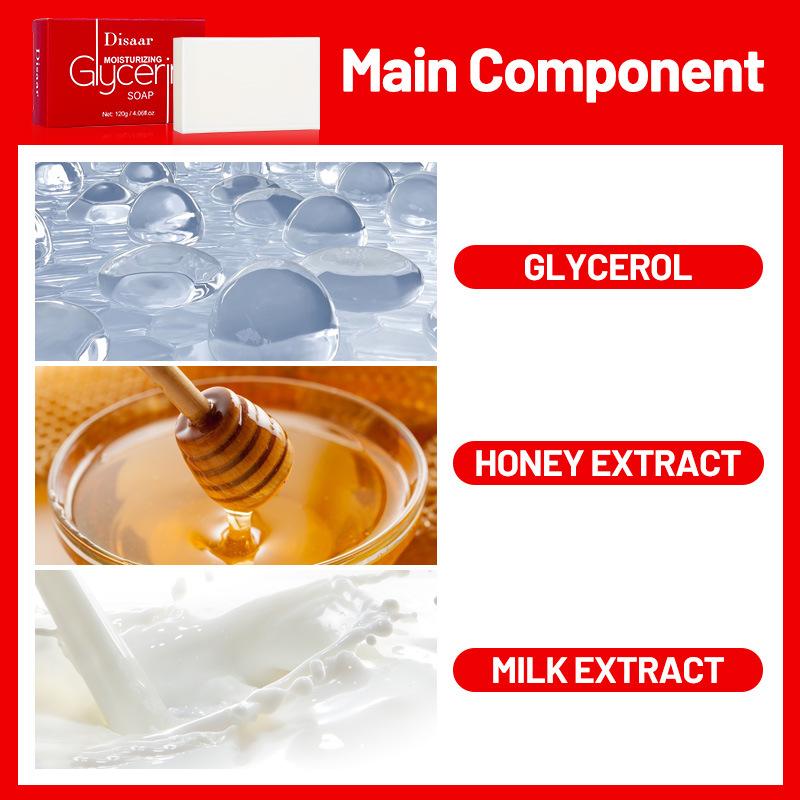Glycerin Handmade Soap 120g Deep Cleansing Oil Control Soap Antioxidant Cleansing Plant Essence Foaming Facial Cleanser