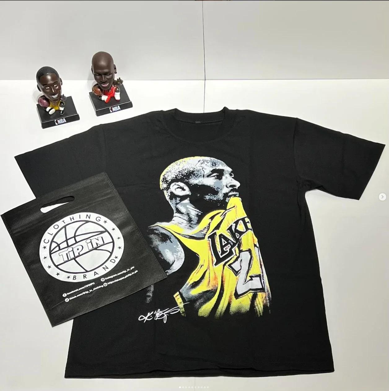 

Літні Бавовняні Футболки Streetwear Баскетбольні Графіка Кобе Браянта Друковані Вільні Оверсайз Жіночі Футболки Топи Чоловіча Футболка Одяг 3XL