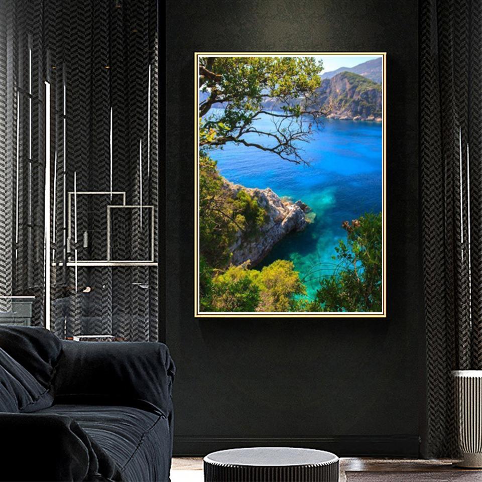 Mountains and Rivers DIY 5D Diamond Painting Rhinestone Picture Full Diamond Embroidery Gift Mosaic Cross Stitch Home Decoration