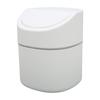 Desktop Garbage Can Button Flip Cover Reduce Odor Trash Debris Collector Can 2L Capacity