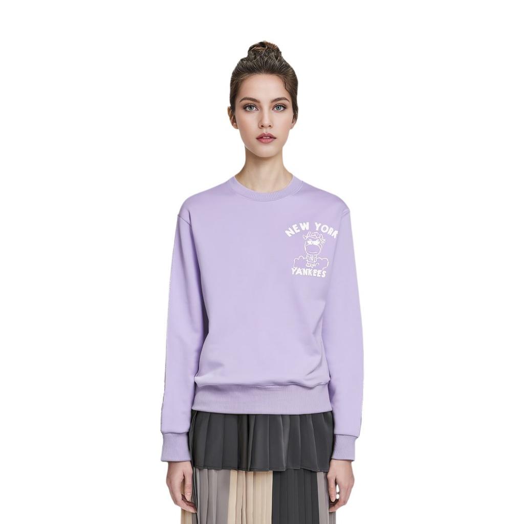 MLB Felpe Cash Cow Unisex Girocollo Viola Vestibilità Regolare Media 31MTC1111-50V